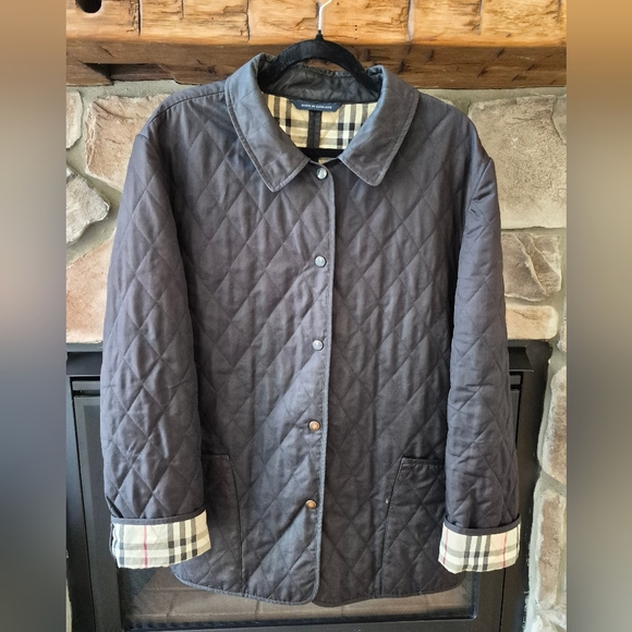 Burberry Jackets & Blazers - Burberry London Classic Diamond-Quilted Snap-Front Barn Jacket
